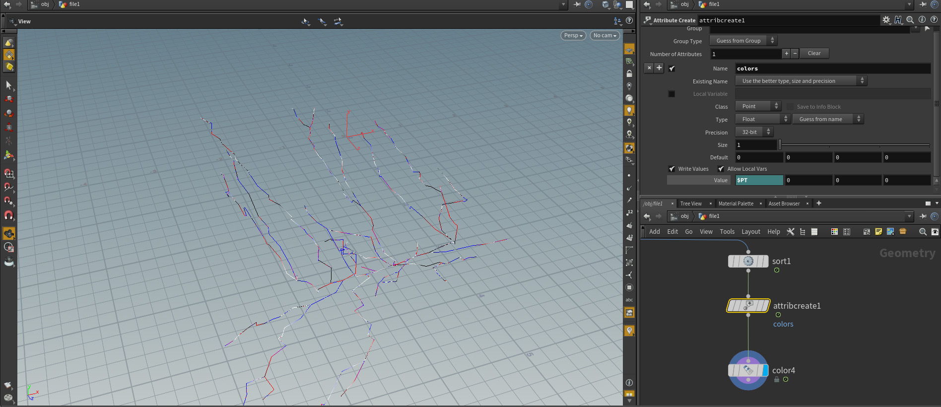 how-to-separate-lines-into-different-colors-general-houdini