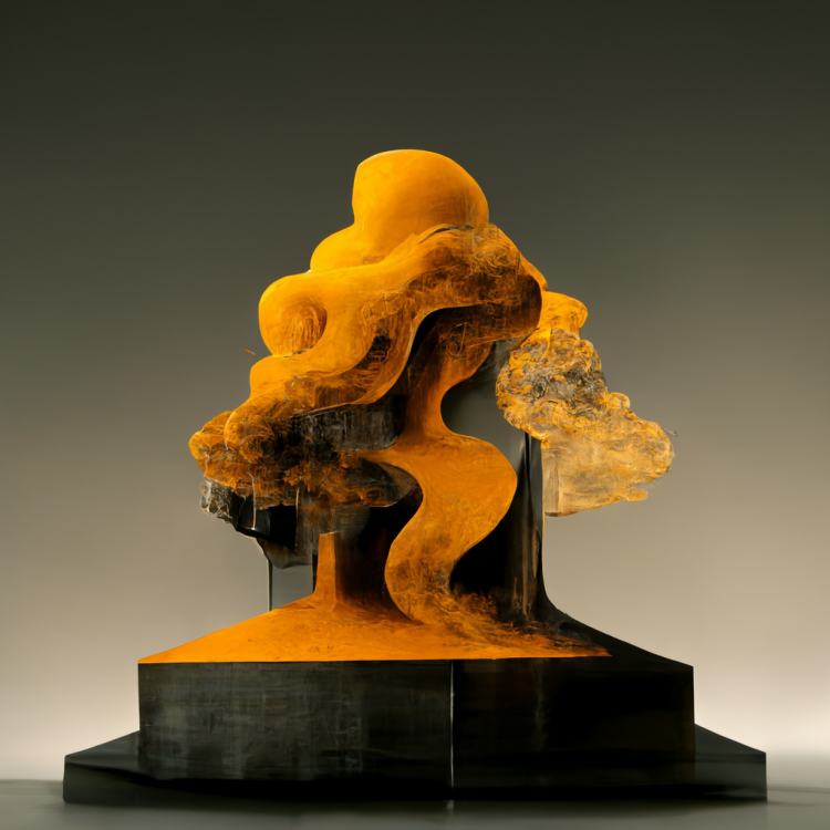 50475105-e1b3-4d8d-9106-5306eb0b0a8d_cncverkstad_Amber_Sculpture_of_brutalist_architecture_in_Sci-Fi_Grafik_Style_with_Smoke_Clouds_in_Background..png